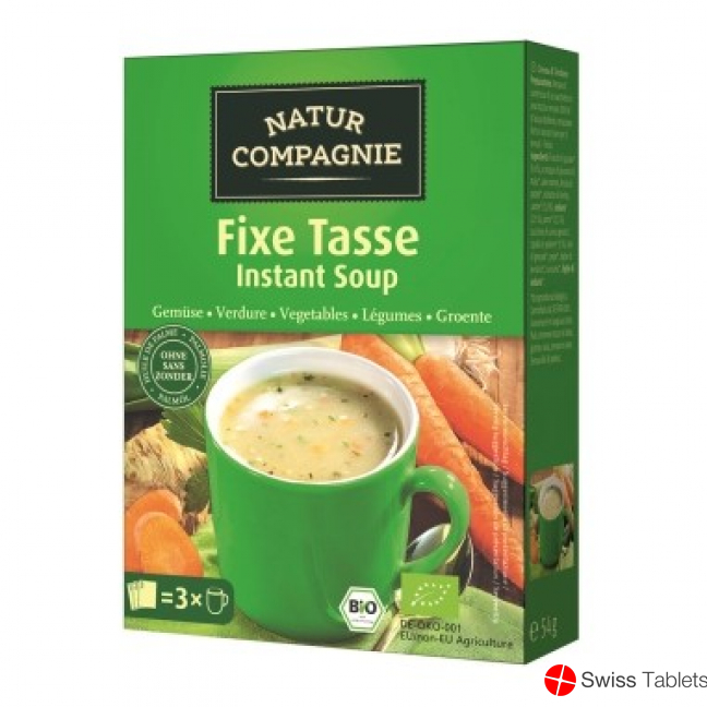 Natur Compagnie Instant Suppe Gemüse Bio 3x 20g buy online