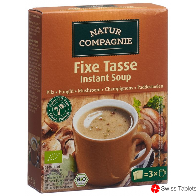 Natur Compagnie Instant Suppe Pilz Bio 3x 20g buy online