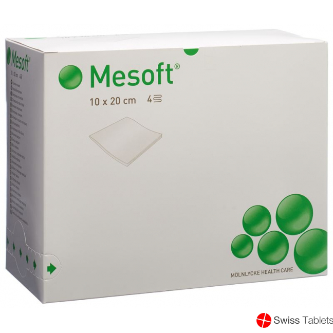 Mesoft Kompressen 10x20cm Steril 60x 2 Stück buy online