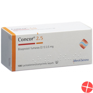 Concor Lacktabletten 2.5mg 100 Stück