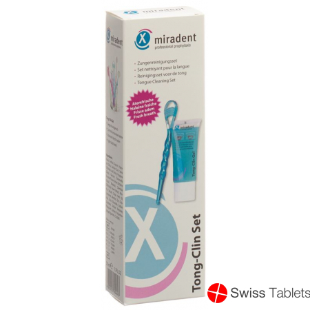 Miradent Tong-Clin Set 50ml Gel + Tongue Cleaner buy online