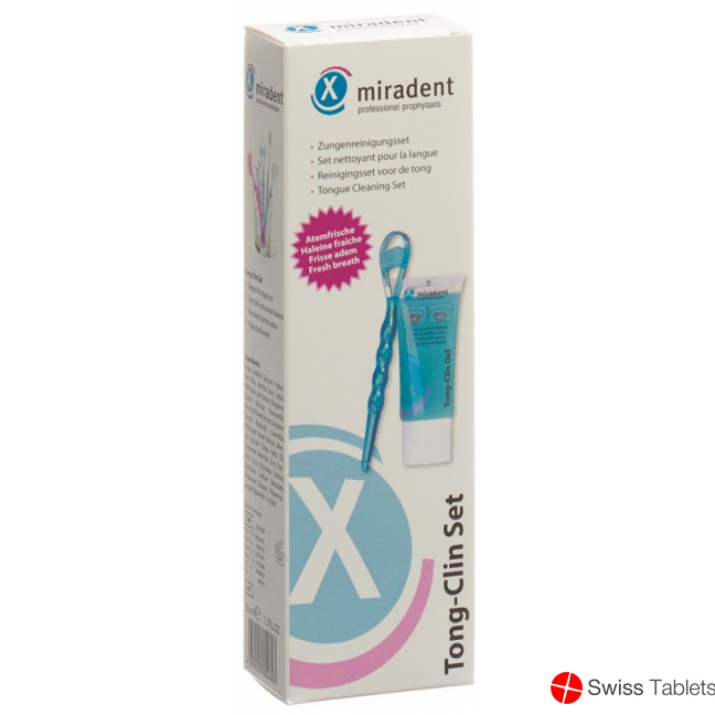 Miradent Tong-Clin Set 50ml Gel + Tongue Cleaner buy online