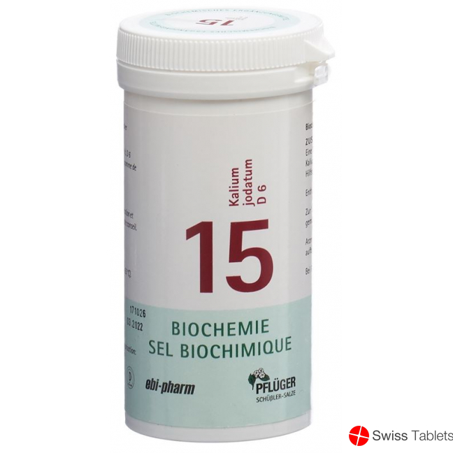 Pflueger Schüssler Nr. 15 Kal Jod Tabletten D 6 100g buy online