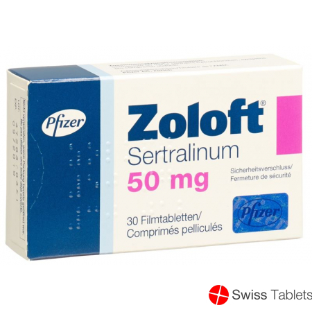 Zoloft 50mg 30 Filmtabletten buy online