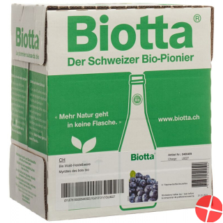 Biotta Bio Wald-Heidelbeere 6 Flasche 5dl