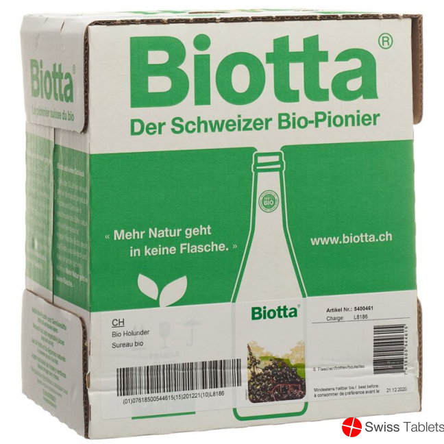Biotta Bio Holunder 6 Flasche 5dl buy online Biotta Bio Holunder 6 Flasche 5dl buy online