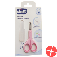 Chicco baby scissors with pink protective cap Chicco baby scissors with pink protective cap