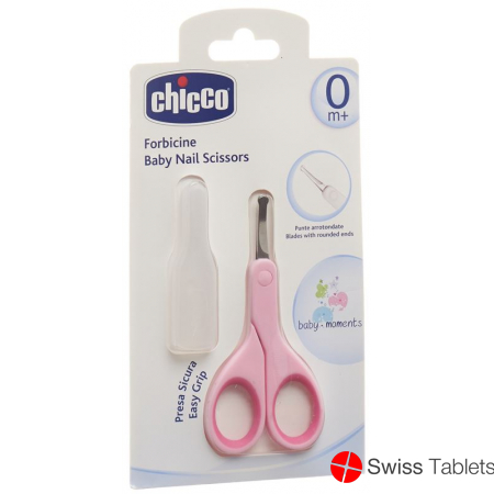 Chicco baby scissors with pink protective cap buy online