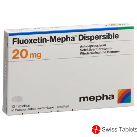 Fluoxetin Mepha Dispersible Tabletten 20mg 10 Stück buy online