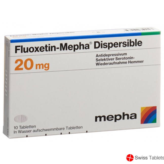 Fluoxetin Mepha Dispersible Tabletten 20mg 10 Stück buy online