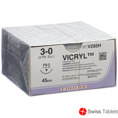 Vicryl 45cm Ungefaerbt 3-0 Fs-2 36 Stück buy online