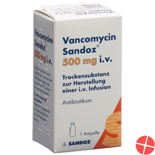 Vancomycin Sandoz Trockensubstanz 500mg i.v. Durchstechflasche