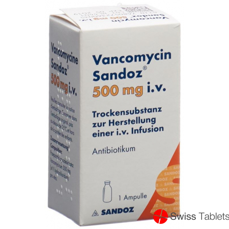 Vancomycin Sandoz Trockensubstanz 500mg i.v. Durchstechflasche buy online