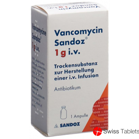 Vancomycin Sandoz Trockensubstanz 1g i.v. Durchstechflasche buy online
