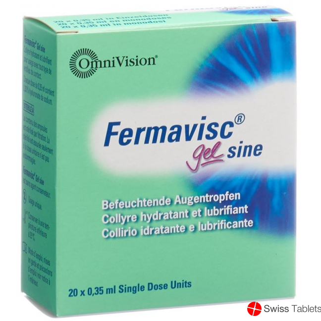 Fermavisc Gel Sine Augentropfen 20 Monodosen 0.35ml buy online