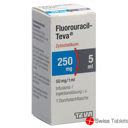 Fluorouracil Teva 250mg/5ml Durchstechflasche 5ml buy online