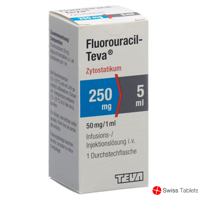 Fluorouracil Teva 250mg/5ml Durchstechflasche 5ml buy online