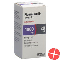 Fluorouracil Teva 1000mg/20ml Durchstechflasche 20ml