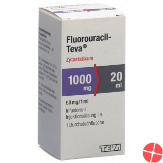 Fluorouracil Teva 1000mg/20ml Durchstechflasche 20ml