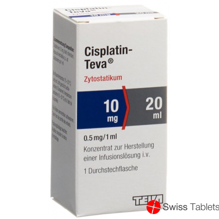 Cisplatin Teva 10mg/20ml Durchstechflasche 20ml buy online