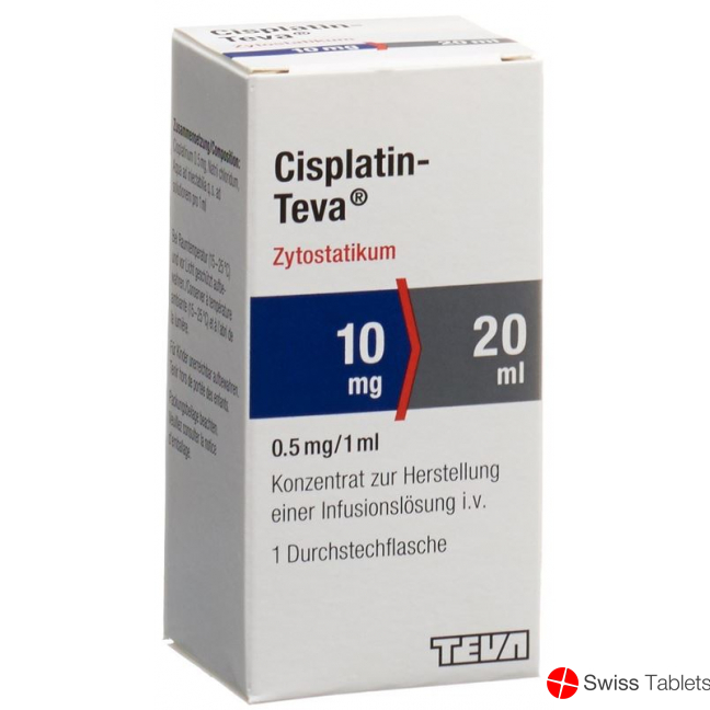 Cisplatin Teva 10mg/20ml Durchstechflasche 20ml buy online