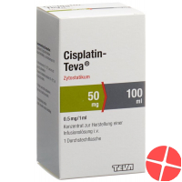 Cisplatin Teva 50mg/100ml Durchstechflasche 100ml