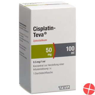 Cisplatin Teva 50mg/100ml Durchstechflasche 100ml