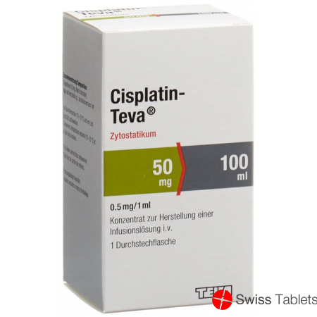 Cisplatin Teva 50mg/100ml Durchstechflasche 100ml buy online