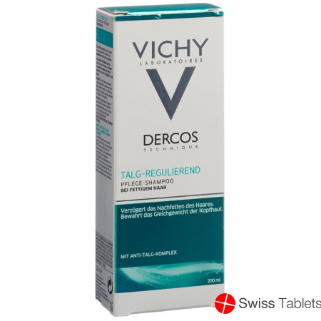 Vichy Dercos Shampoo sebum regulating oily hair 200ml buy online