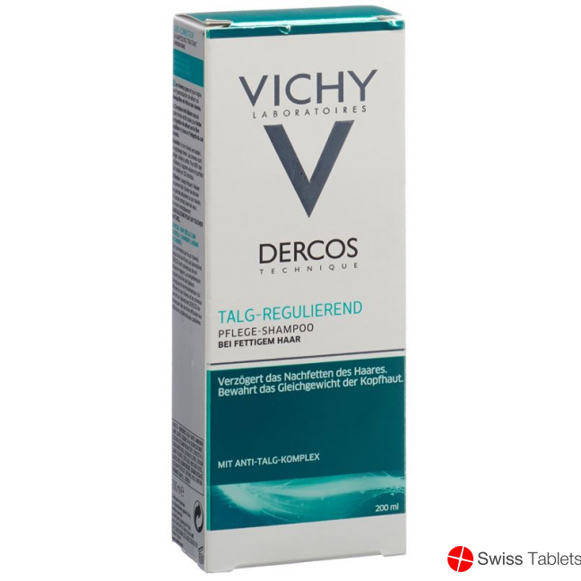 Vichy Dercos Shampoo sebum regulating oily hair 200ml buy online
