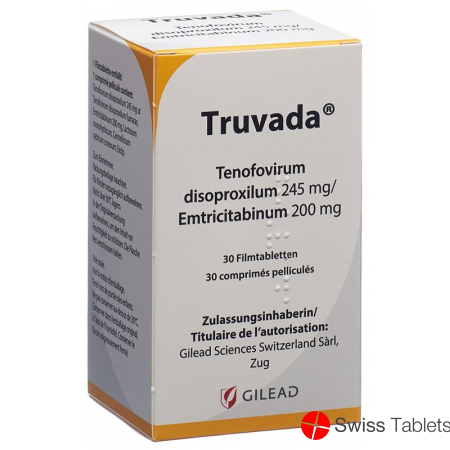 Truvada 245 mg / 200 mg 30 tablets