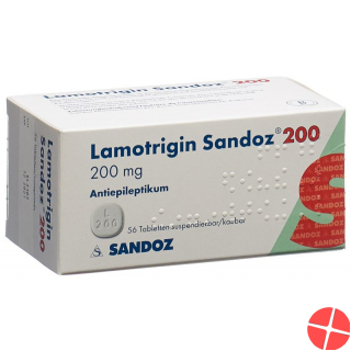 Lamotrigin Sandoz Disp Tabletten 200mg 56 Stück