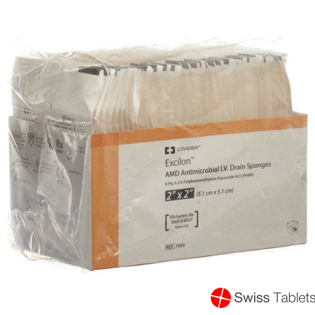 Excilon AMD Schlitzkompresse 5x5cm Steril 35x 2 Stück buy online