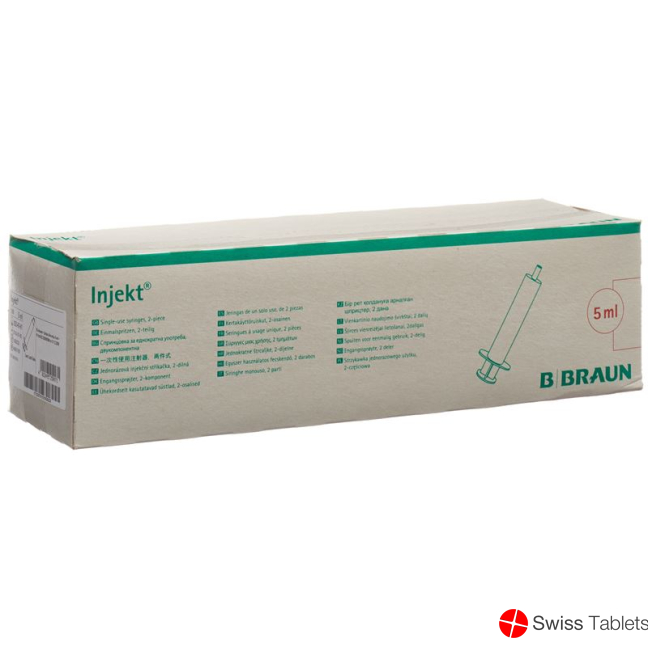 Braun Injektionsspritze 5ml Luer-Lock 100 Stück buy online