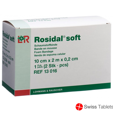 Rosidal Soft Schaumstoffbind 2.0mx10cmx0.2cm 2 Stück buy online