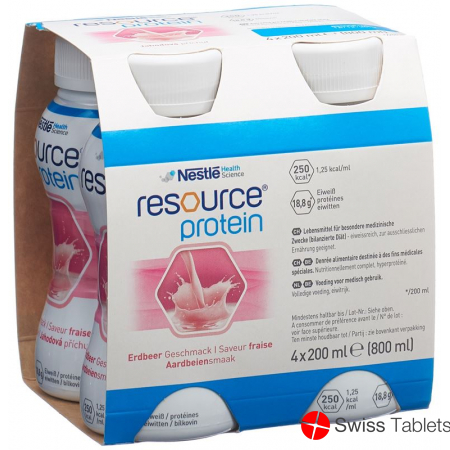 Resource Protein Erdbeer 4x 200ml buy online