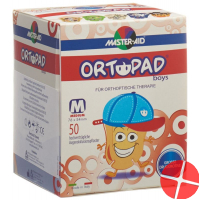 Ortopad Occlusionspflast Medium Boys 2-4j 50 Stück