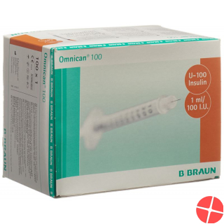 Omnican Insulin 100 1ml 0.3x12mm G30 Single 100 X