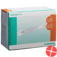 Omnican Insulin 50 0.5ml 0.3x8mm G30 Single 100 X