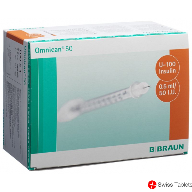 Omnican Insulin 50 0.5ml 0.3x8mm G30 Single 100 X buy online