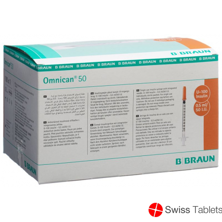 Omnican Insulin 50 0.5ml 0.3x12mm G30 Single 100 X buy online