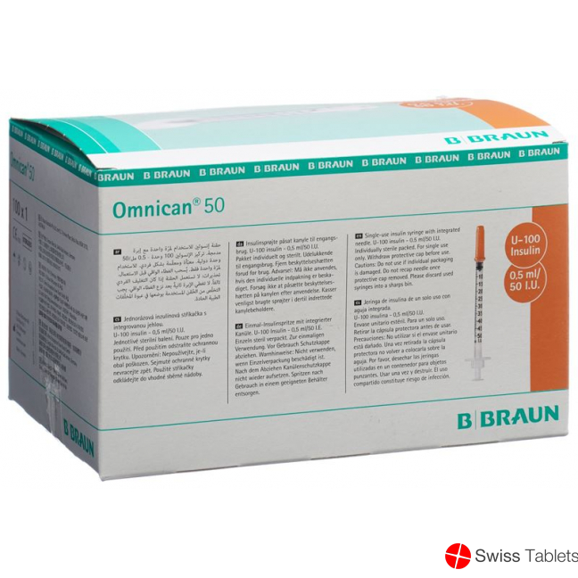 Omnican Insulin 50 0.5ml 0.3x12mm G30 Single 100 X buy online