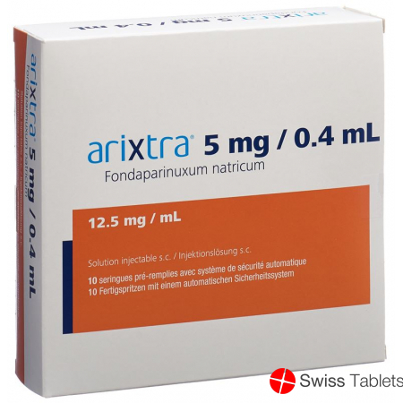 Arixtra Injektionslösung 5mg/0.4ml 10 Fertigspritzen 0.4ml buy online