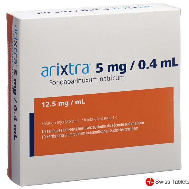 Arixtra Injektionslösung 5mg/0.4ml 10 Fertigspritzen 0.4ml buy online