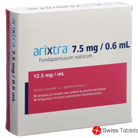 Arixtra Injektionslösung 7.5mg/0.6ml 10 Fertigspritzen 0.6ml buy online