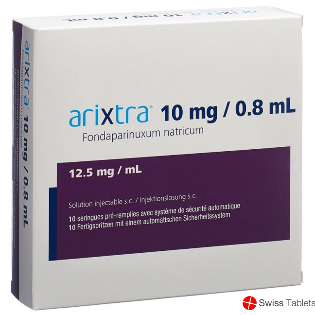 Arixtra Injektionslösung 10mg/0.8ml 10 Fertigspritzen 0.8ml buy online