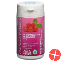 Acerola Vitamin C Tabletten Dose 60 Stück