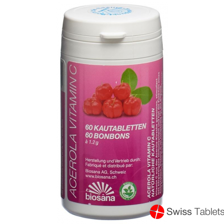 Acerola Vitamin C Tabletten Dose 60 Stück buy online