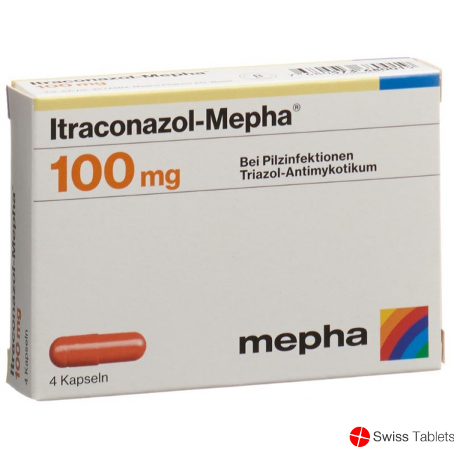 Itraconazol Mepha 4 Kapseln 100mg 4 Stück buy online Itraconazol Mepha 4 Kapseln 100mg 4 Stück buy online
