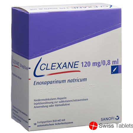 Clexane 120mg/0.8ml 10 Fertigspritzen 0.8ml buy online